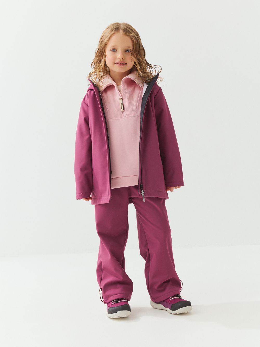 Парка Softshell демисезонная "Ягодный"