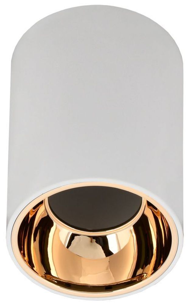 Светильник 4111 накладной поворотный GU10 бел./золото пласт. IEK LT-UPB0-4111-GU10-1-K22