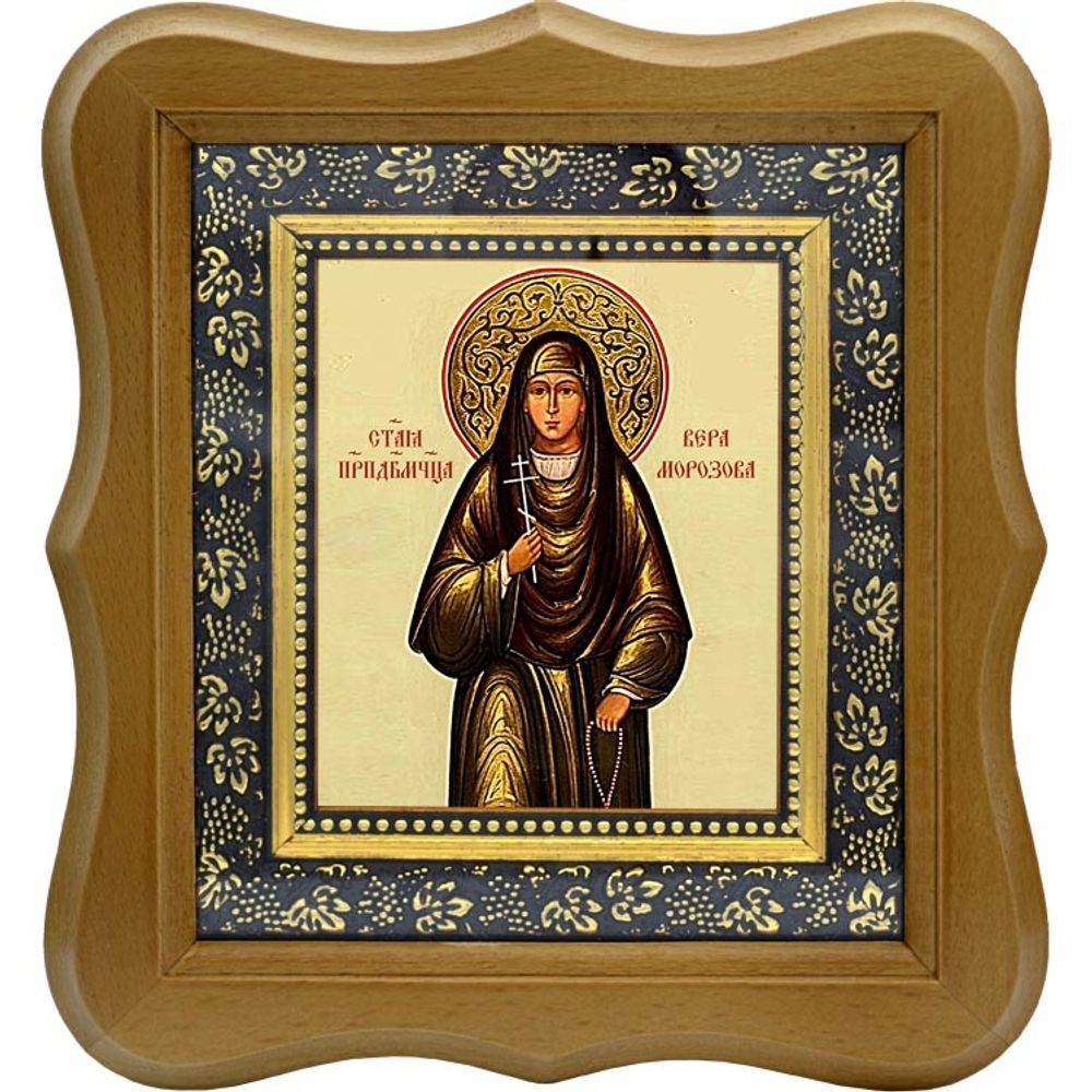 Вера Морозова преподобномученица. Икона на холсте.