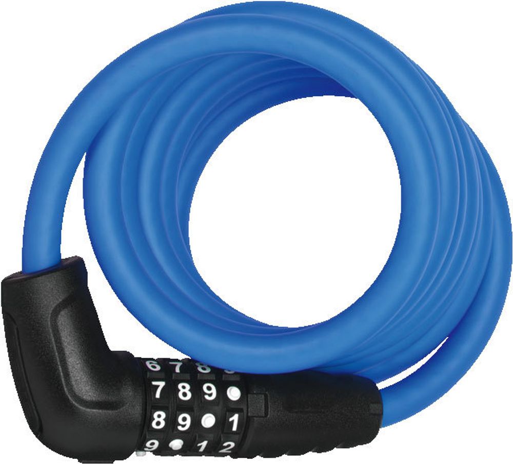 Трос с замком для велосипеда Abus NUMERO 5510C/180/10 SCMU, голубой