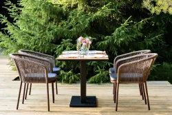"Каффе Дабл" обеденная группа на 4 персоны, цвет "дуб"