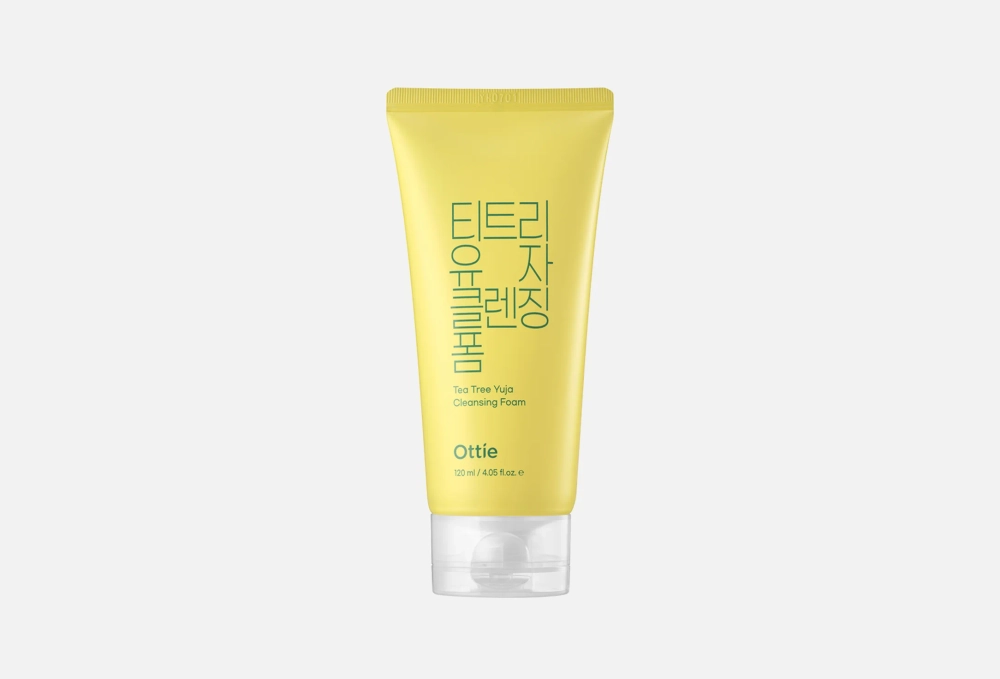 Пенка для очищения с экстракт. чайного дерева и юдзу Ottie Green Tea Tree Yuja Cleansing Foam. 120 м