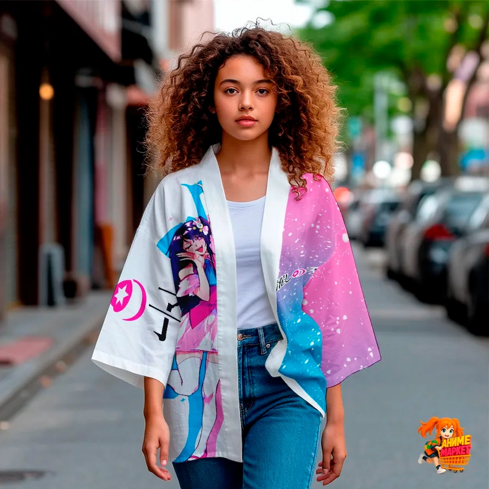 Рубашка хаори японская Звездное дитя