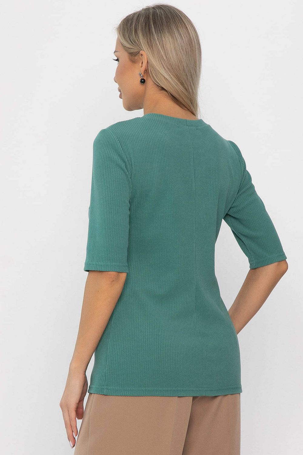 Блуза трикотажная Лиза (зеленая) Б14367-48М LT Collection