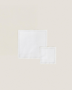 Сервировочные тканевые салфетки Zara Home, белый, 20 шт., 3233/022
