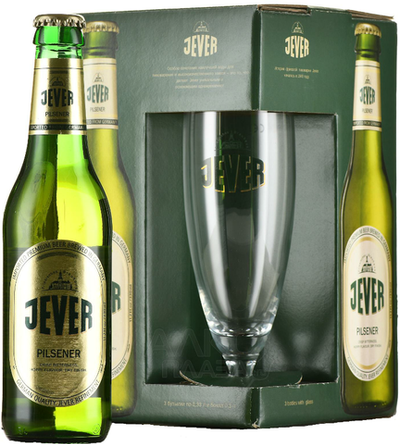 Пивной Подарочный Евер Пилснер / Jever Pilsener 3*0.33+Бокал
