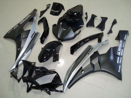 Комплект пластика для мотоцикла Yamaha YZF-R6 06-07 Черно-Серый