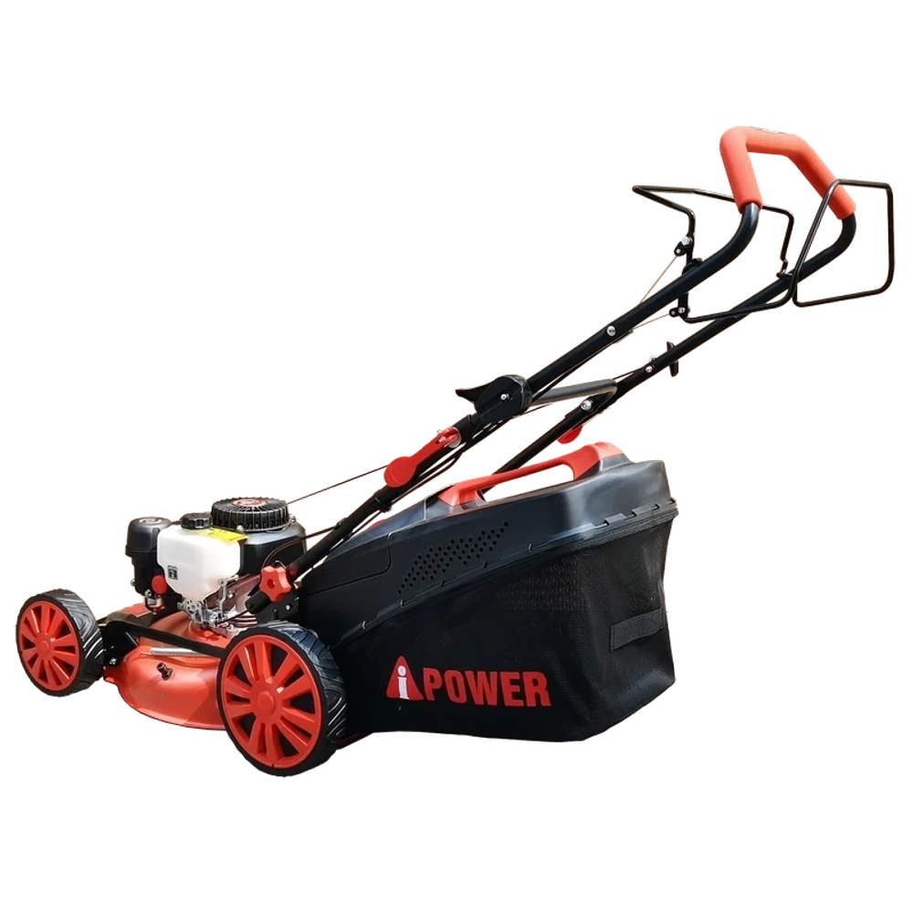 Газонокосилка бензиновая A-iPower ALM46S самоходная: 4.5 л.с., нож 46 см, 41108