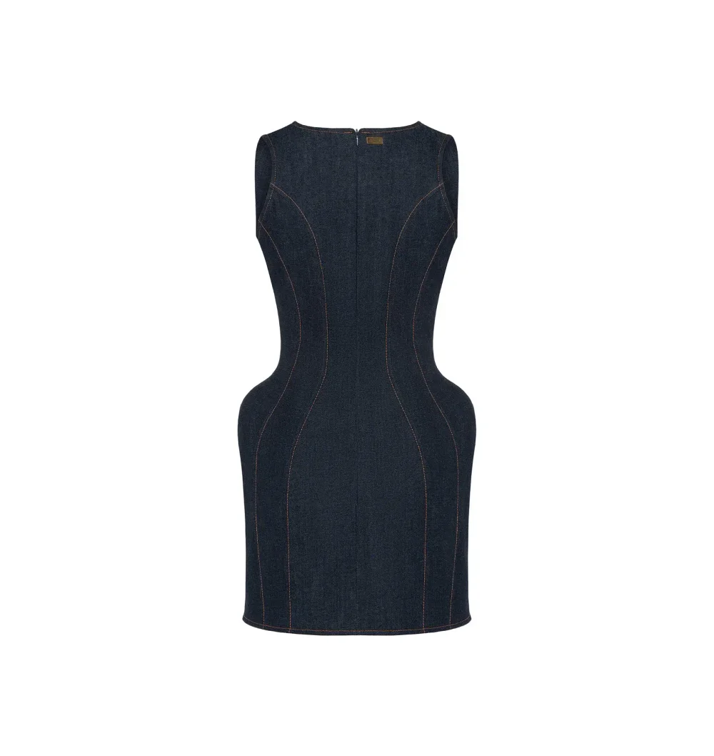 Платье джинсовое мини