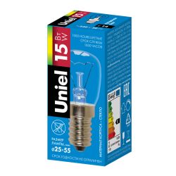 IL-F25-CL-15-E14 Лампа накаливания для холодильников. Картонная упаковка