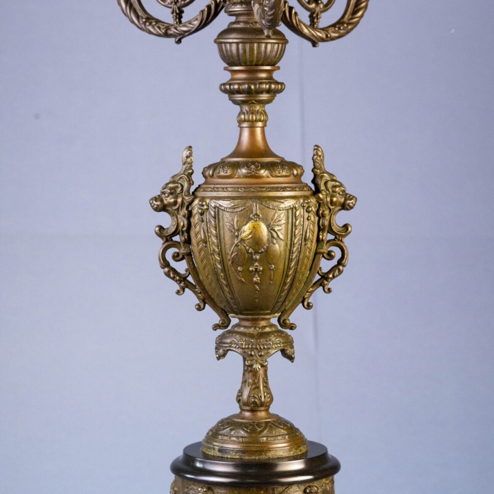 Пара антикварных канделябров