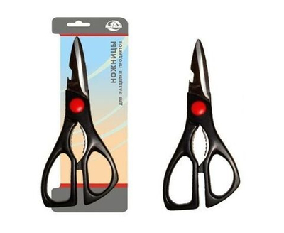 Ножницы кухонные для разделки продуктов, металл, пластик Мультидом