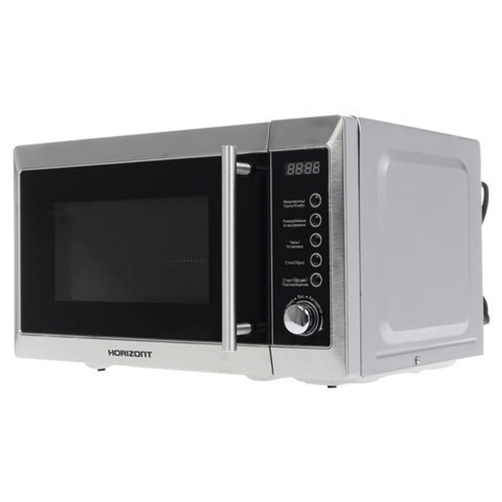 Микроволновая печь HORIZONT 20MW800-1479BFS, объем 20 л, мощность 800 Вт, электронное управление, гриль, белая