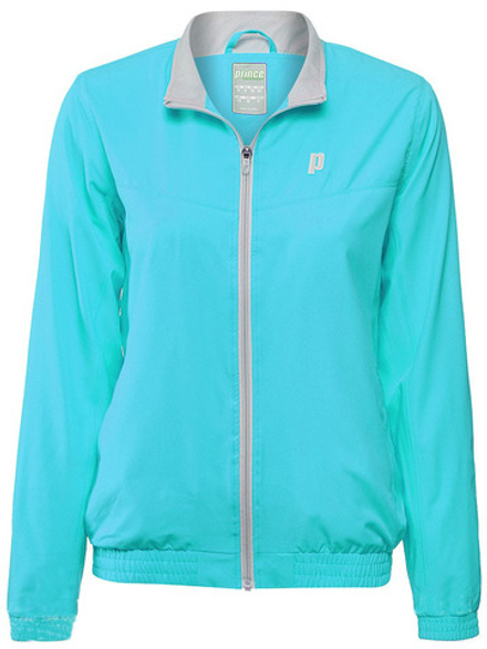 Женская теннисная куртка Prince Full Zip Warm-Up - azure