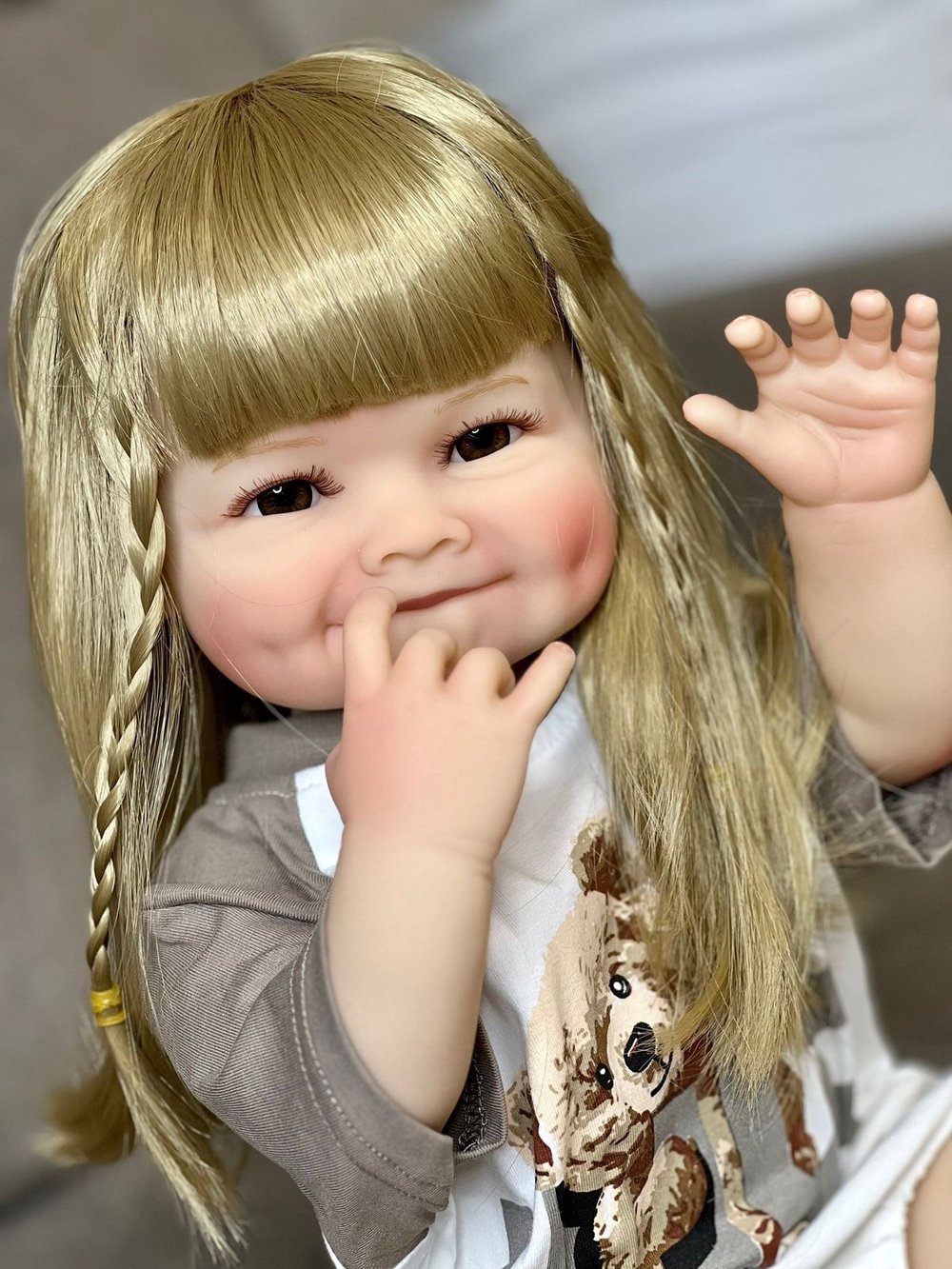 Кукла Реборн виниловая 55см в пакете (FA-134)