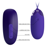 Набор: вакуумный стимулятор и виброяйцо с пультом ДУ Pretty Love Vibrating Egg & Tapping Stimulator Purple BI-014901WL