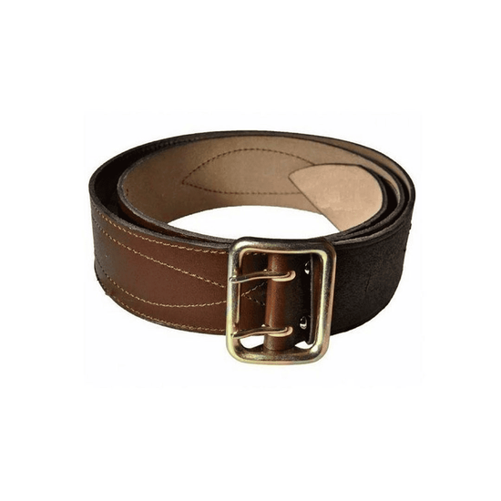 Ремень офиц. кожа пряжка сталь (коричневый)