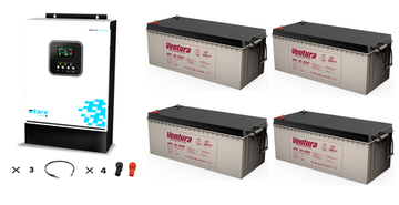 Комплект ИБП Stark Country 5500 INV MAX + АКБ Ventura GPL 12-200 х 4 шт.