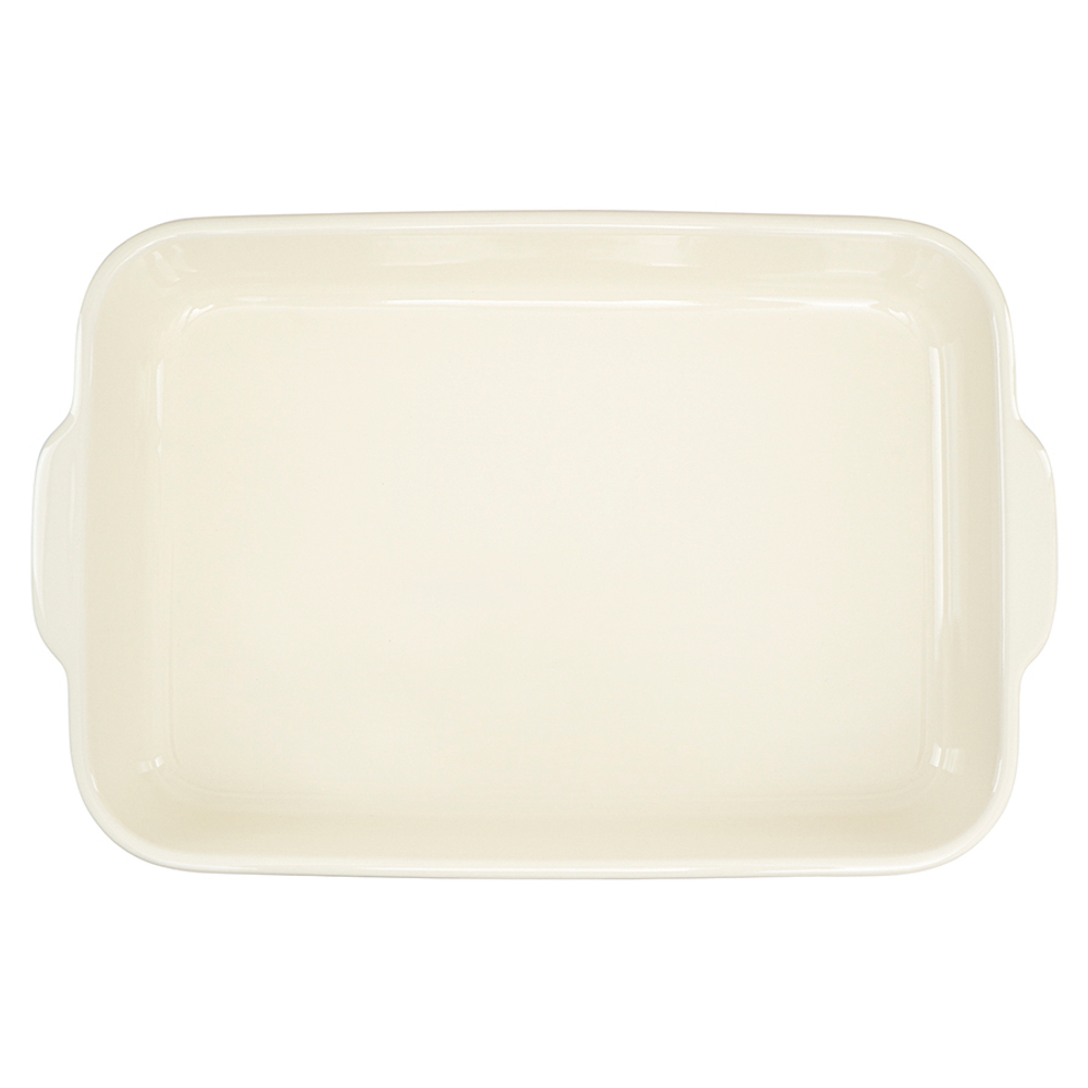 Блюдо для запекания birds of paradise, 42х27 см, кремовое