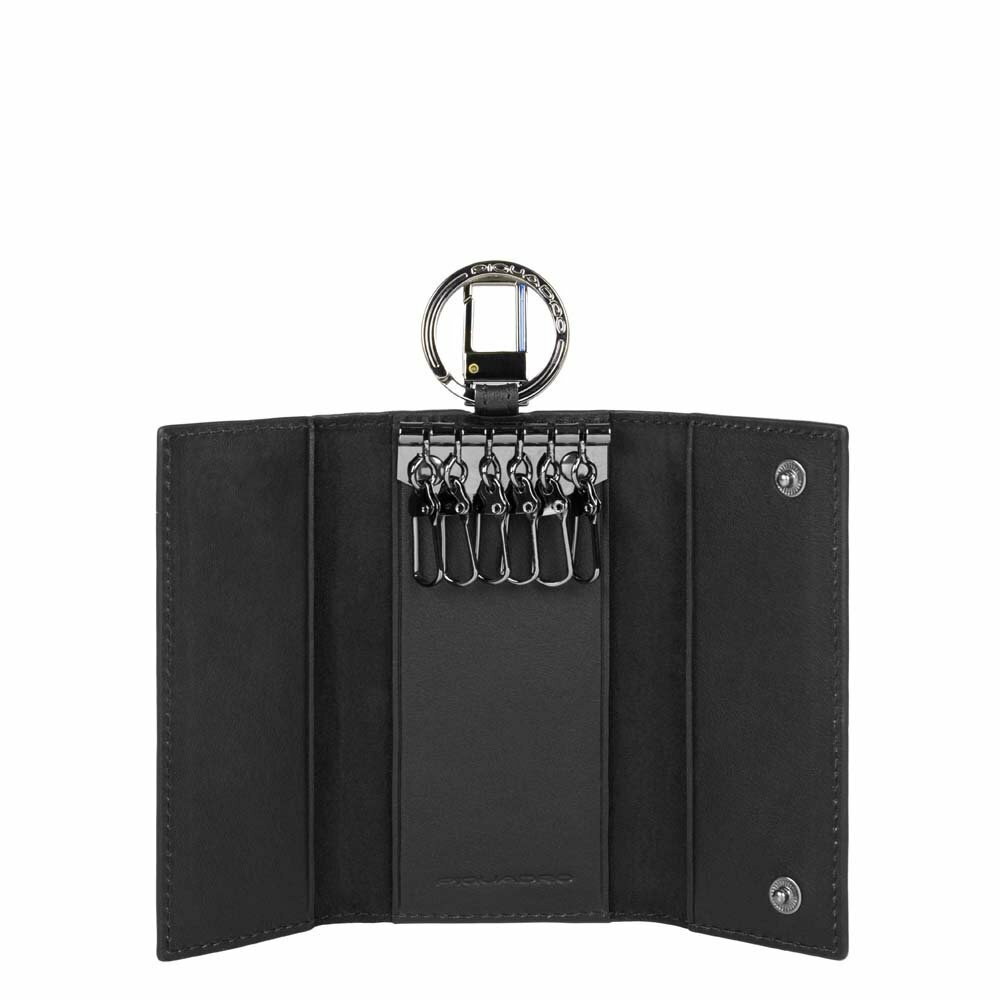 Ключница Piquadro Black Square PC1397B3/N черный натуральная кожа