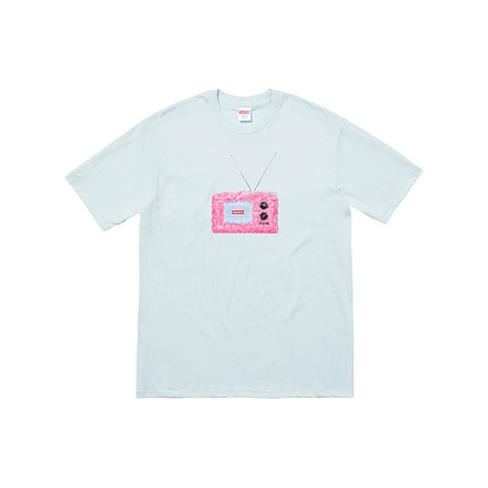 Supreme SS18 TV Tee Pale Blue T