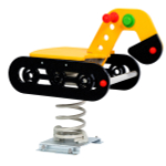 Качалка на пружине Construction machines Экскаватор для детской площадки