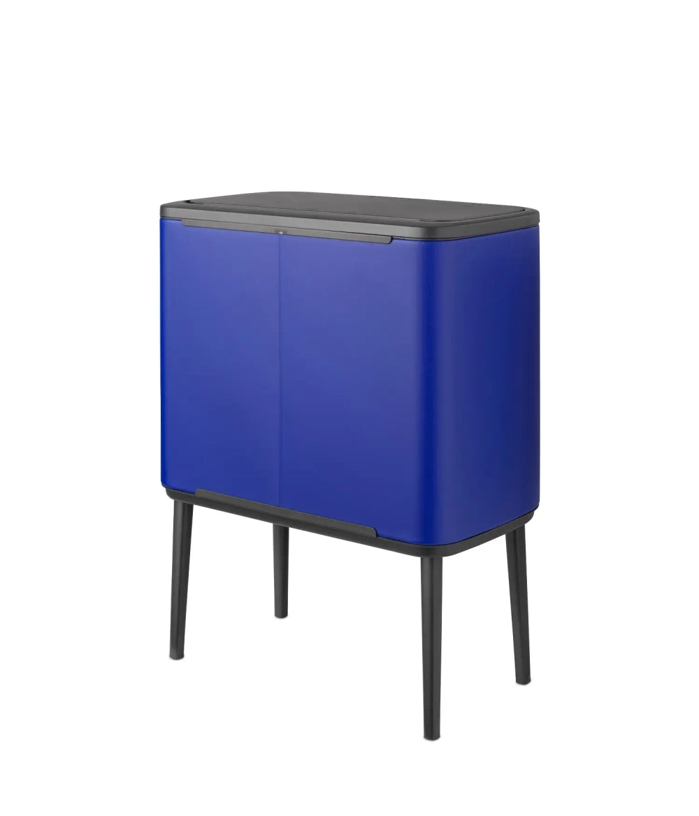 Brabantia Bo Touch 11+23 л контейнер для мусора mineral power синий