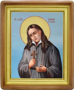 Иоанн Сезеновский (Тамбовский) блаженный, Христа ради юродивый. Икона на холсте.