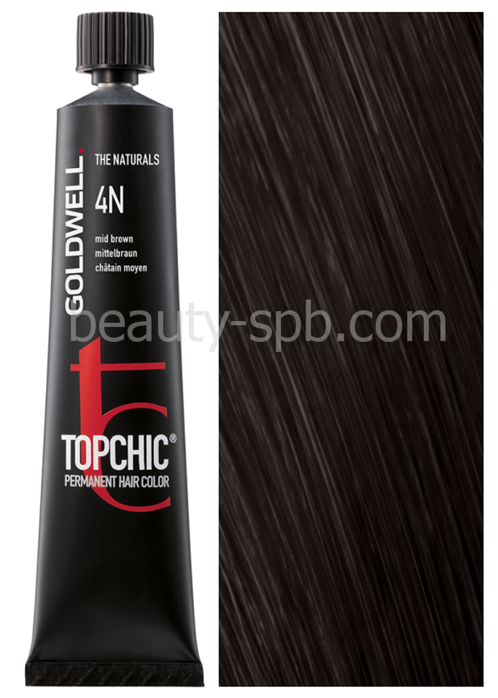 Goldwell Topchic 4N средне-коричневый 60 мл