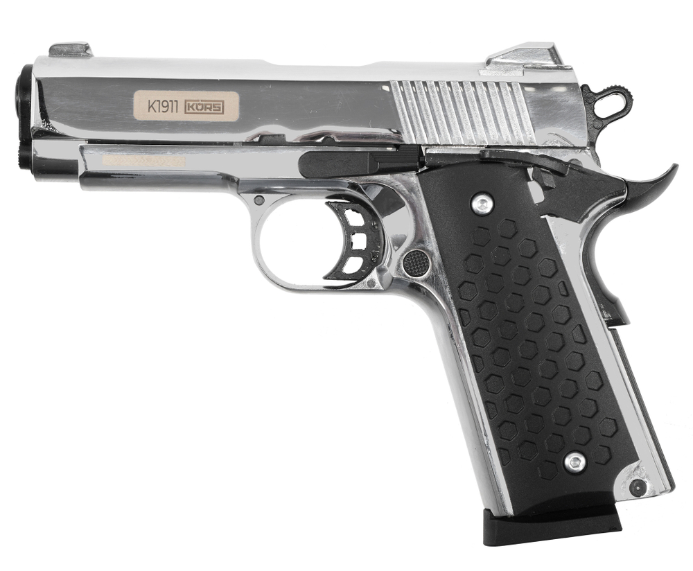 Пистолет сигнальный К 1911 KURS кал. 5,5 мм под патрон 10ТК compact хром