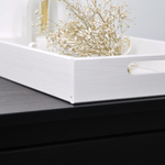 Поднос, 38х38, Флоутард, столик для завтрака в постель, для кухни, деревянный, белый, Dipriz