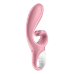 Розовый вибратор-кролик 21,2см Satisfyer Hug Me