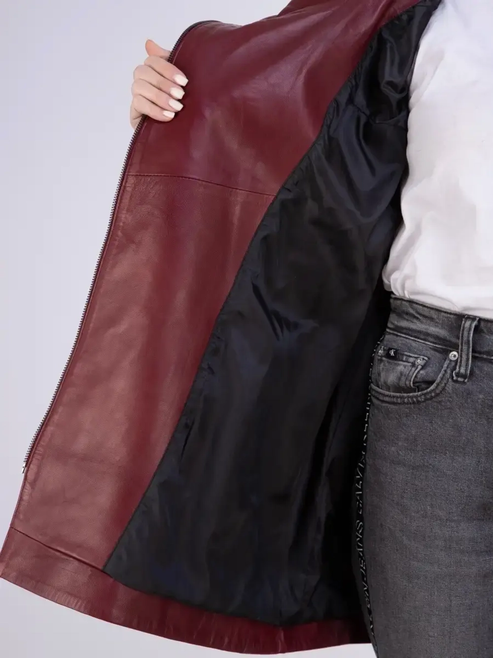 Плащ женский из натуральной кожи Турция