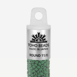 Японский бисер TOHO Round 11/0 (№47HF), непрозрачный матовый