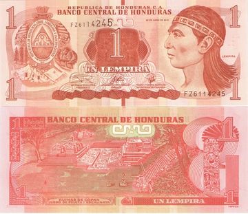 1 лемпира 2019 Гондурас