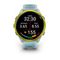 Garmin Forerunner 570 47 мм — желтый алюминиевый корпус, бело-бирюзовый ремешок