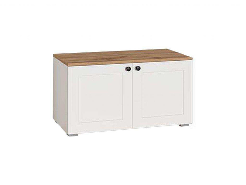 Остин Тумба 13.257 Белый шагрень/Дуб Вотан