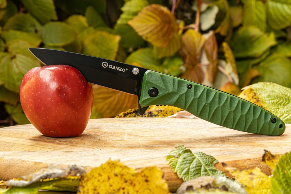 Нож туристический Ganzo G620 зеленый, G620g-1