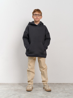 Толстовка с капюшоном для мальчика "Basic" темно-серый