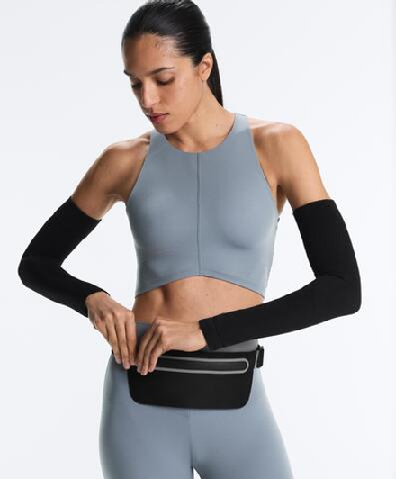 Oysho Топ Compressive, серо-синий