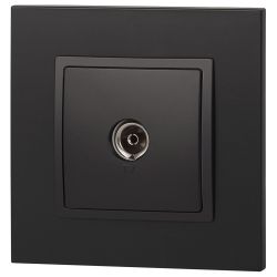 14-3101-05 ЭРА Розетка TV одиночная, IP20, Эра Elegance, антрацит