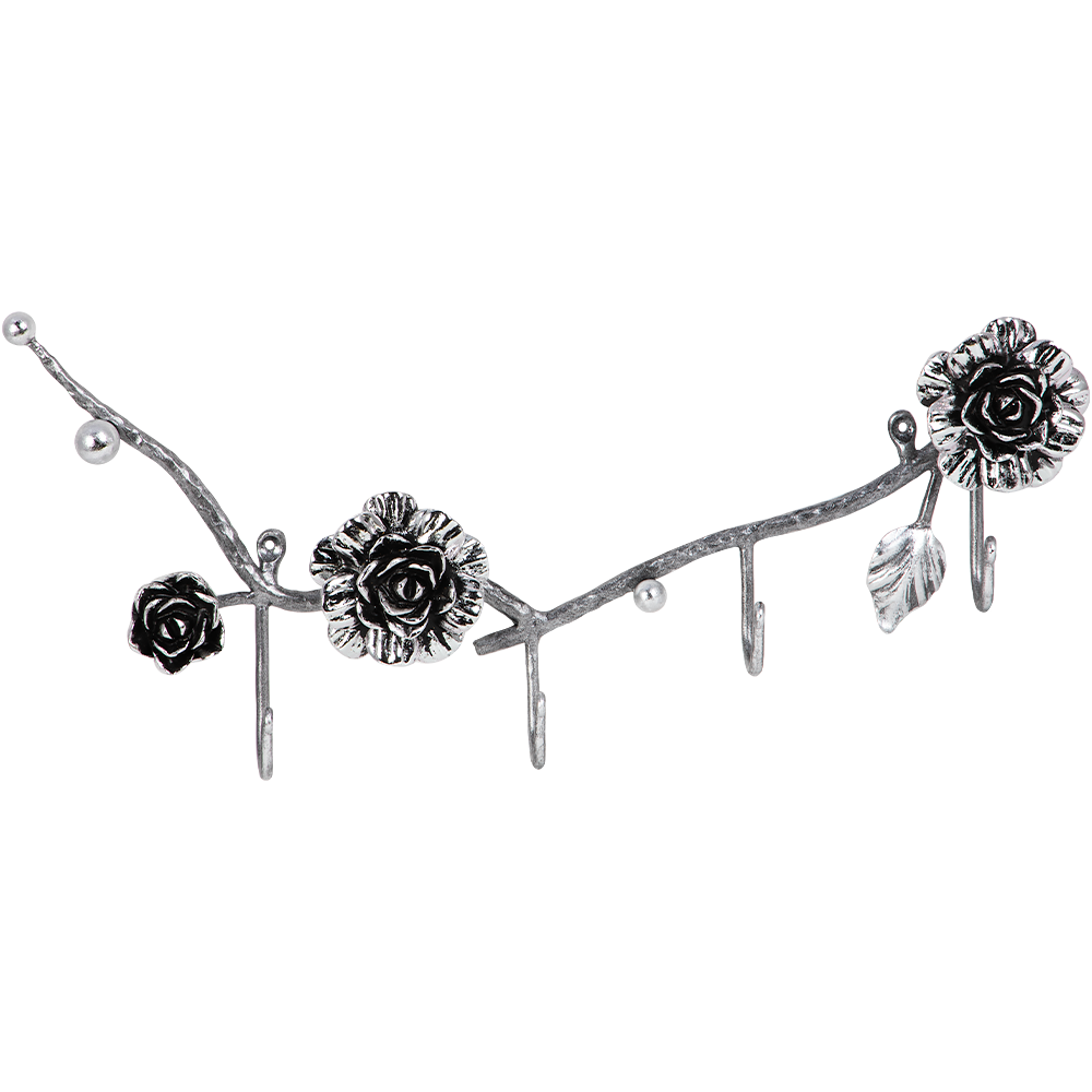 Вешалка настенная Роза Прованса Хедж Античное серебро