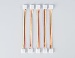 Ambrella Соединитель гибкий двухсторонний для светодиодной ленты 5050 12/24V (3 конт.) 150 мм GS7701 (5шт) LED Strip GS7701