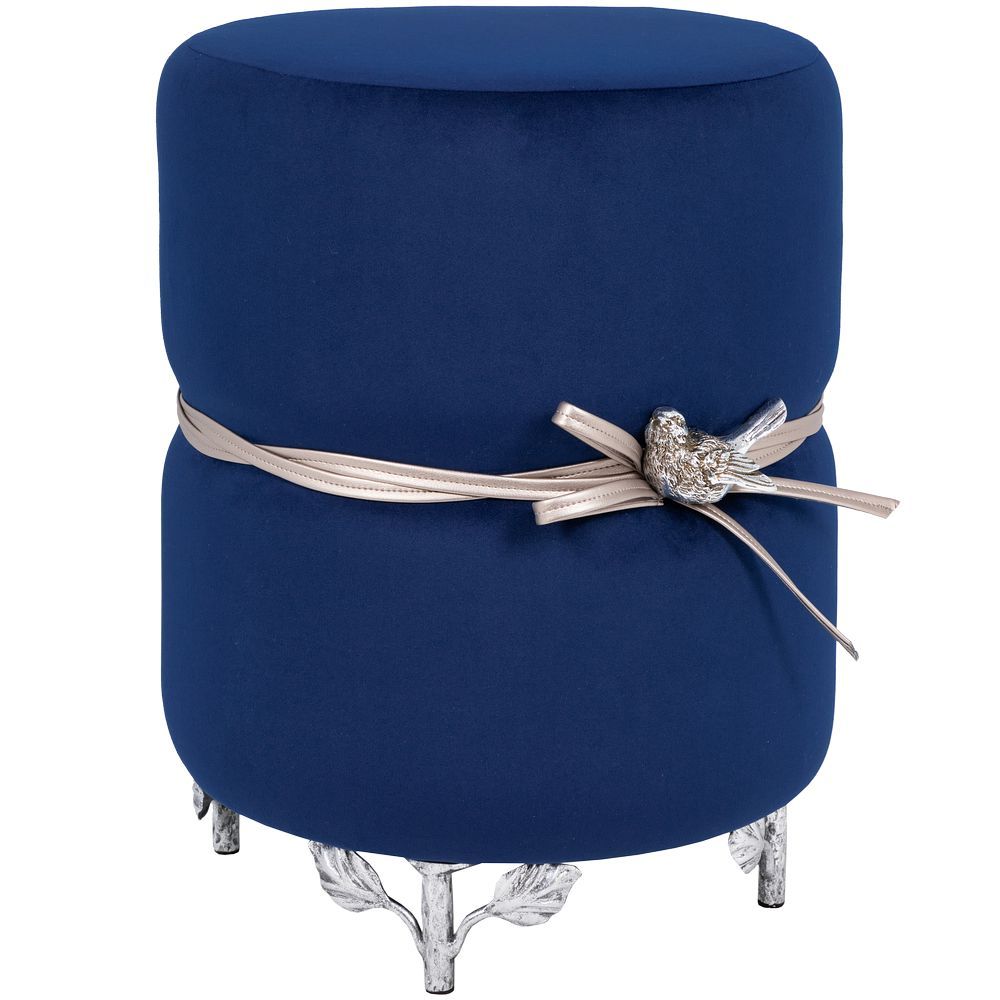 Банкетка Терра Эйри Confetti-Blue Античное серебро