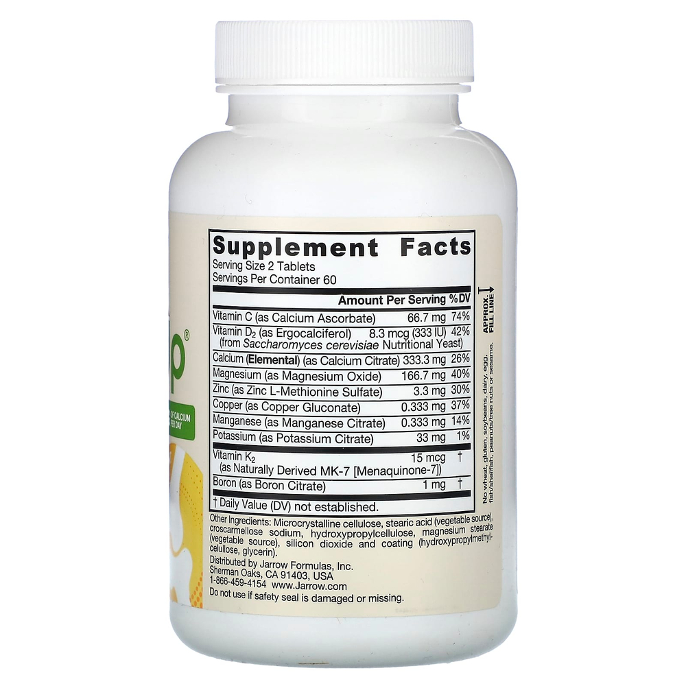 Jarrow Formulas, Vegetarian BoneUp, 120 таблеток