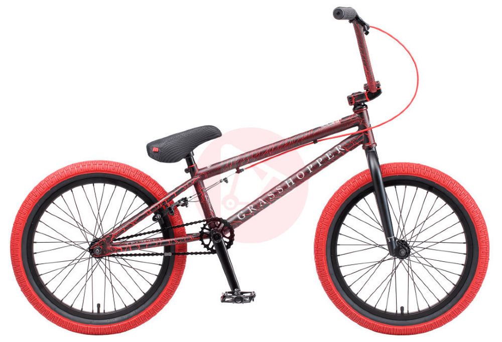 Велосипед TechTeam Grasshoper 20" черно-красный