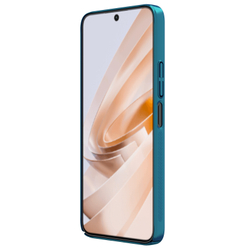 Тонкий жесткий чехол синего цвета (Peacock Blue) от Nillkin для Xiaomi Poco M6 4G, Redmi Note 13R 5G и Redmi 13 4G, серия Super Frosted Shield