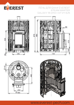 Печь для бани Эверест "Steam Master" 18 (310) ЧУГУН б/в