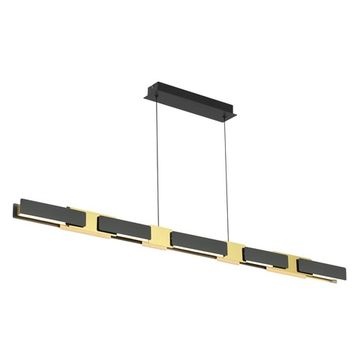 Подвесной светодиодный светильник 4991/40L черный Fierro Odeon Light