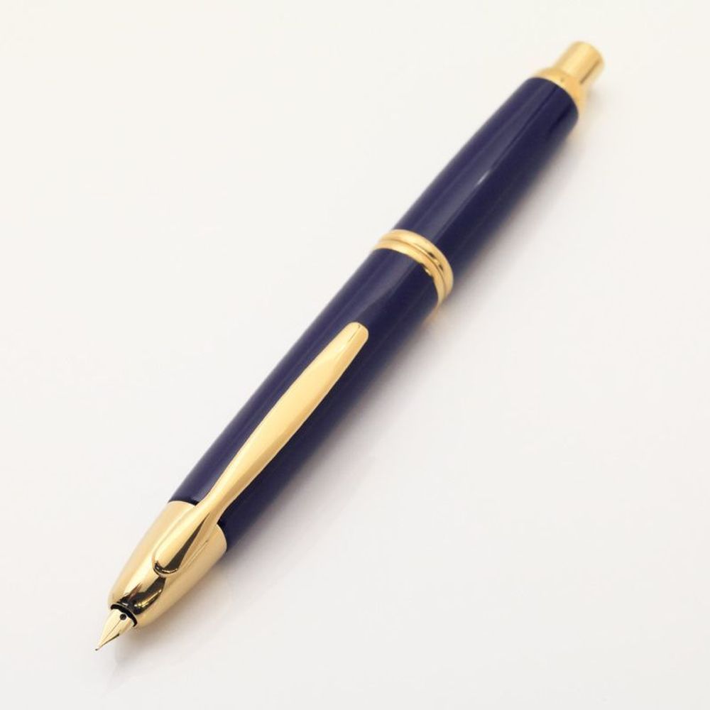 Перьевая ручка Pilot Capless Gold синяя с золотым пером F (FC-1500RG-F-L)